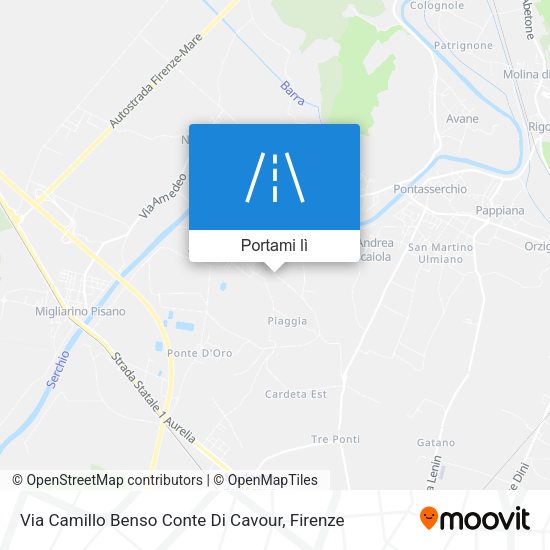 Mappa Via Camillo Benso Conte Di Cavour