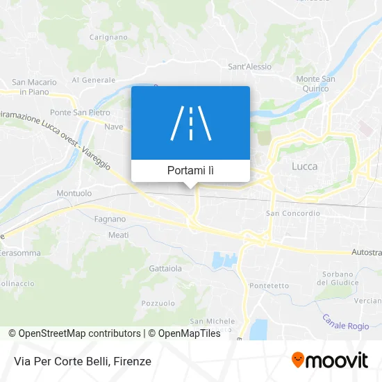 Mappa Via Per Corte Belli