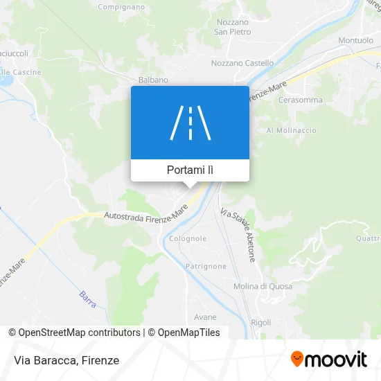 Mappa Via Baracca