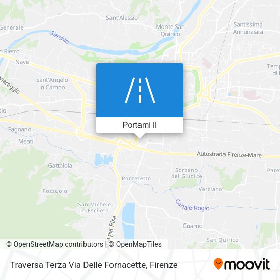 Mappa Traversa Terza Via Delle Fornacette