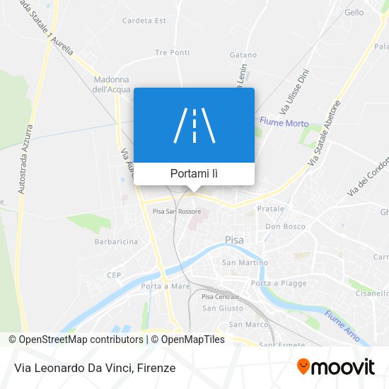 Mappa Via Leonardo Da Vinci