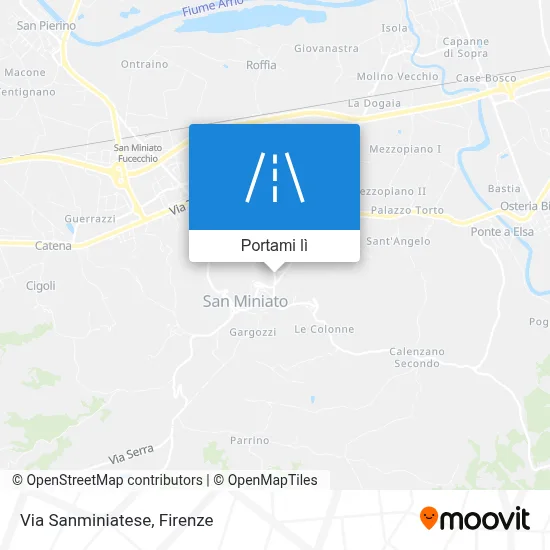Mappa Via Sanminiatese