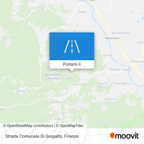 Mappa Strada Comunale Di Giogalto