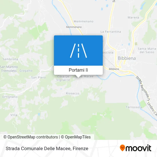 Mappa Strada Comunale Delle Macee
