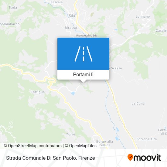 Mappa Strada Comunale Di San Paolo