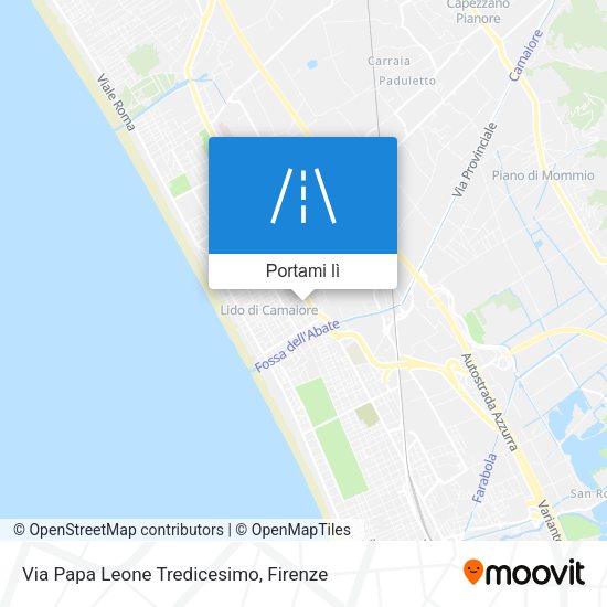 Mappa Via Papa Leone Tredicesimo