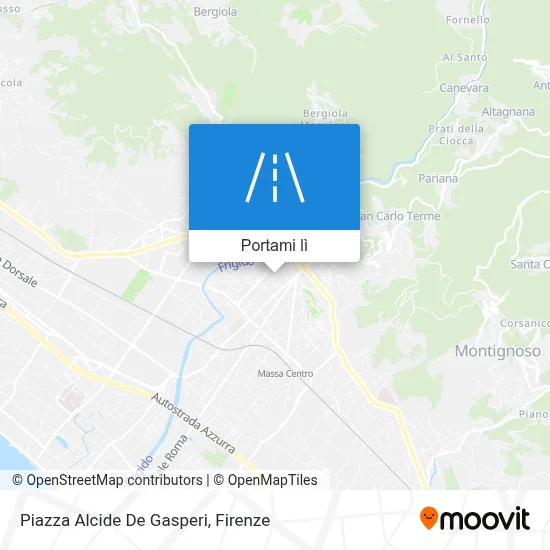 Mappa Piazza Alcide De Gasperi