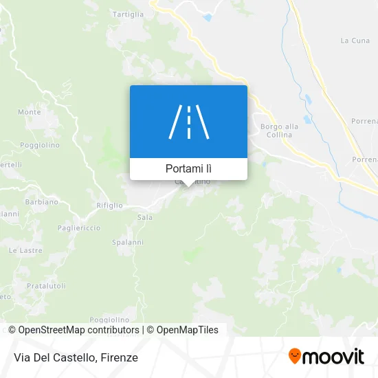 Mappa Via Del Castello