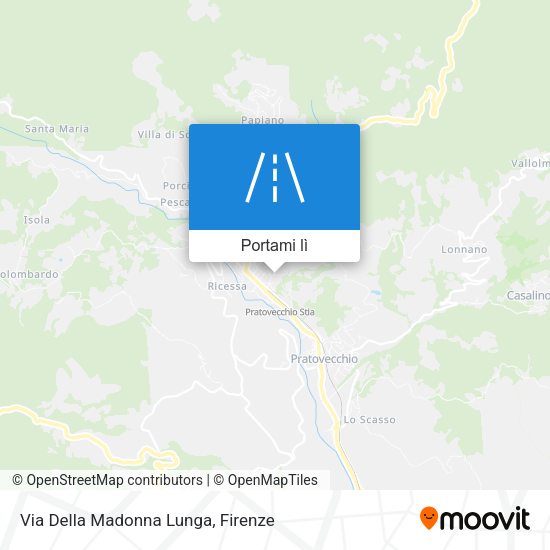 Mappa Via Della Madonna Lunga