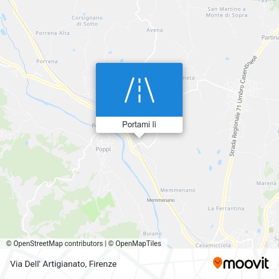 Mappa Via Dell' Artigianato