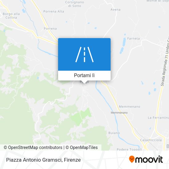 Mappa Piazza Antonio Gramsci