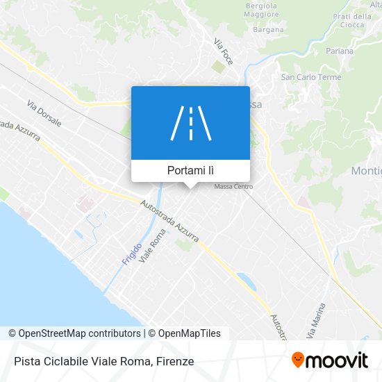 Mappa Pista Ciclabile Viale Roma