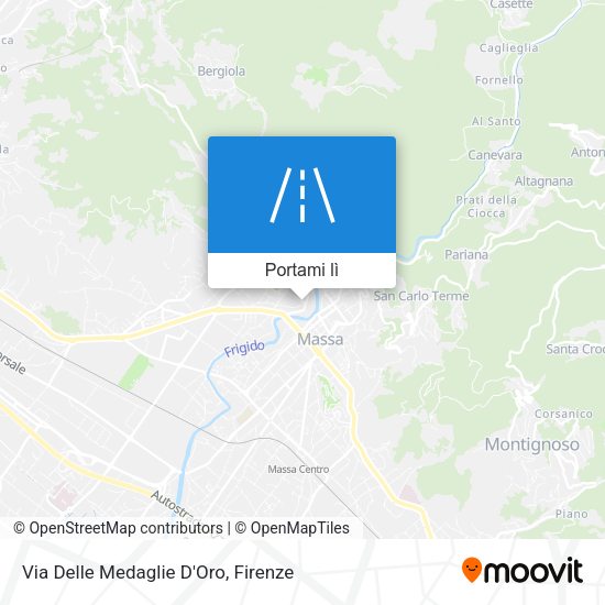 Mappa Via Delle Medaglie D'Oro