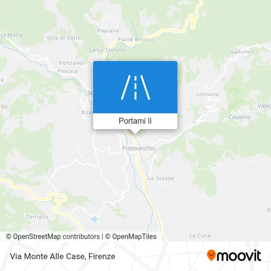 Mappa Via Monte Alle Case