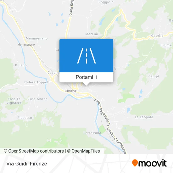 Mappa Via Guidi