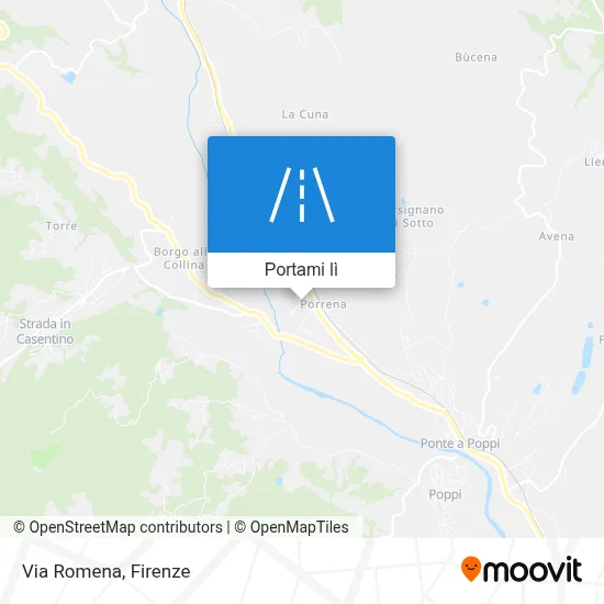 Mappa Via Romena