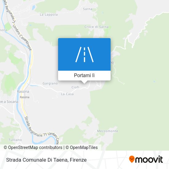 Mappa Strada Comunale Di Taena