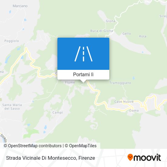 Mappa Strada Vicinale Di Montesecco