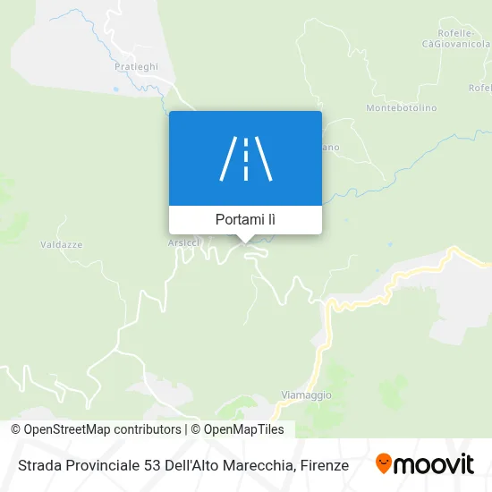 Mappa Strada Provinciale 53 Dell'Alto Marecchia