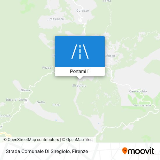 Mappa Strada Comunale Di Siregiolo