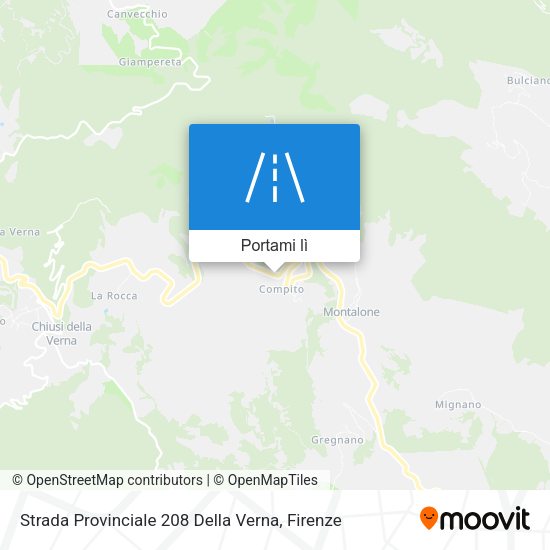 Mappa Strada Provinciale 208 Della Verna