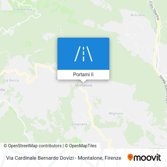 Mappa Via Cardinale Bernardo Dovizi - Montalone