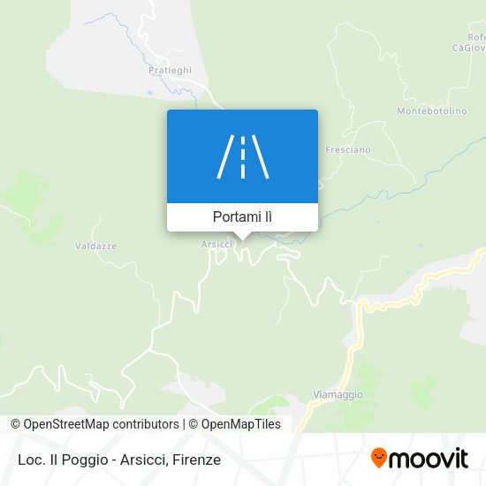 Mappa Loc. Il Poggio - Arsicci