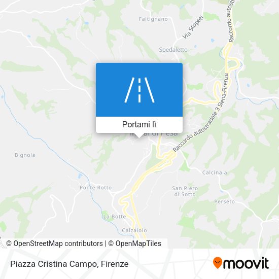 Mappa Piazza Cristina Campo