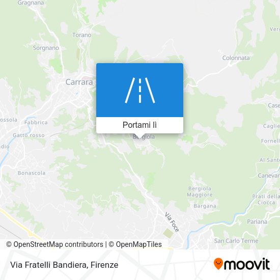 Mappa Via Fratelli Bandiera