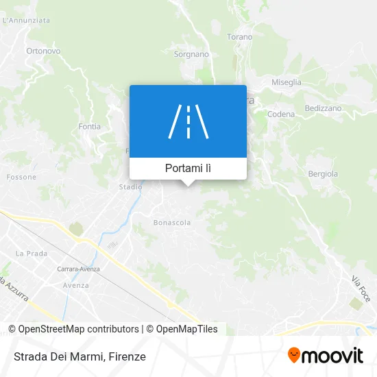 Mappa Strada Dei Marmi