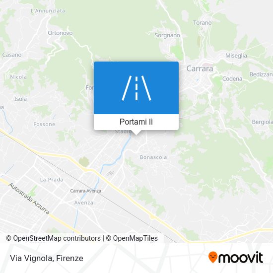 Mappa Via Vignola