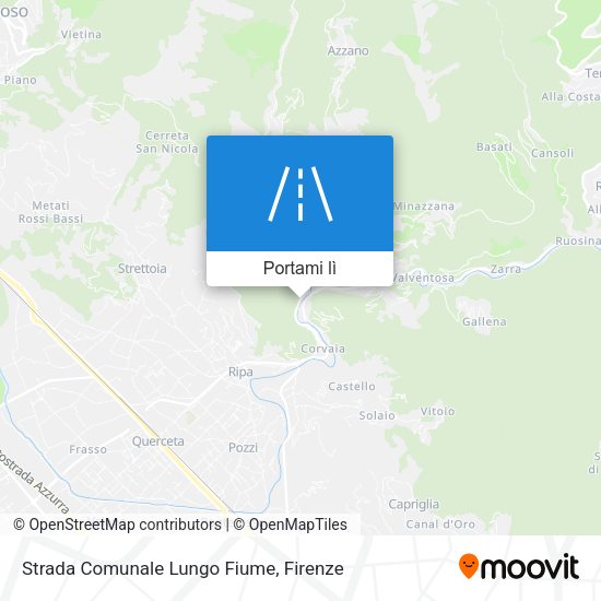 Mappa Strada Comunale Lungo Fiume