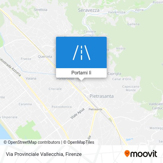 Mappa Via Provinciale Vallecchia