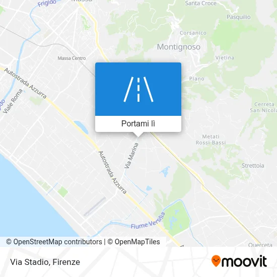Mappa Via Stadio