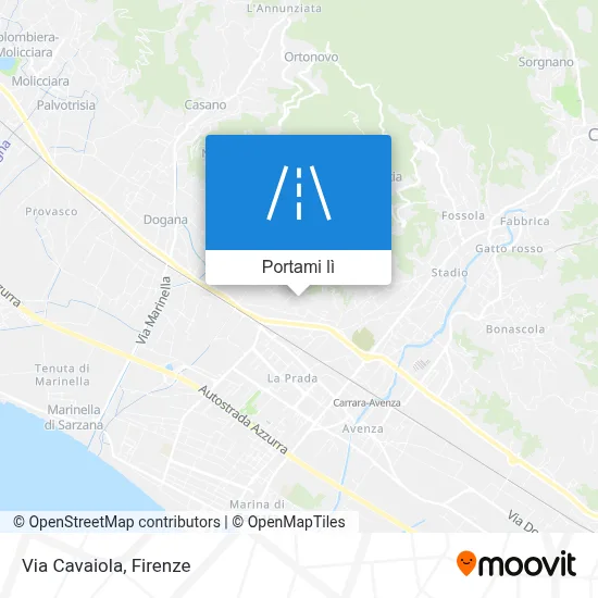 Mappa Via Cavaiola