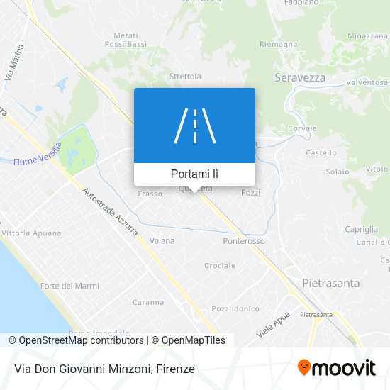 Mappa Via Don Giovanni Minzoni