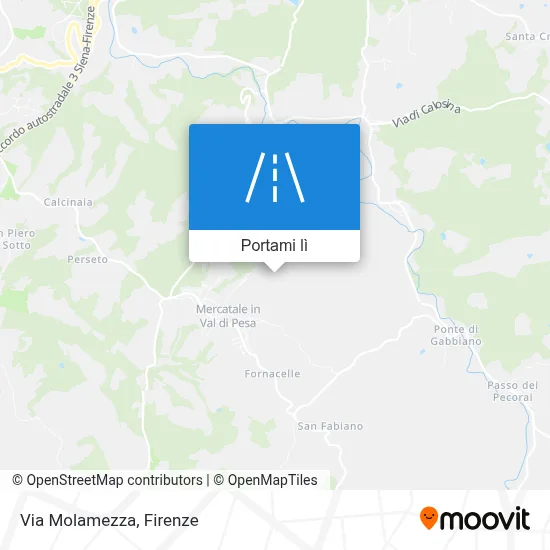 Mappa Via Molamezza