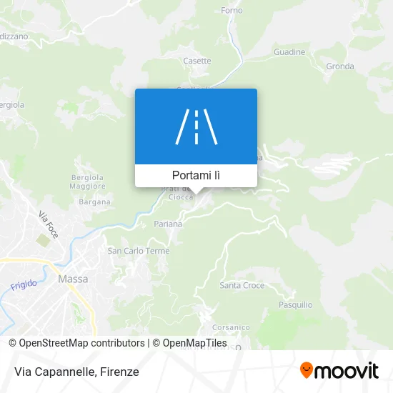 Mappa Via Capannelle
