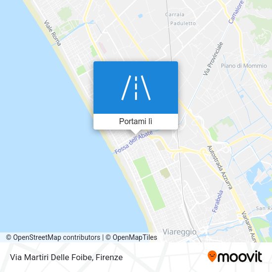 Mappa Via Martiri Delle Foibe