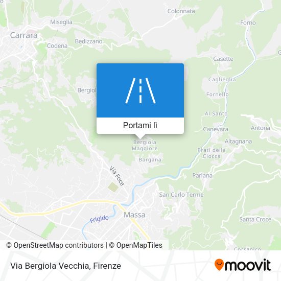 Mappa Via Bergiola Vecchia