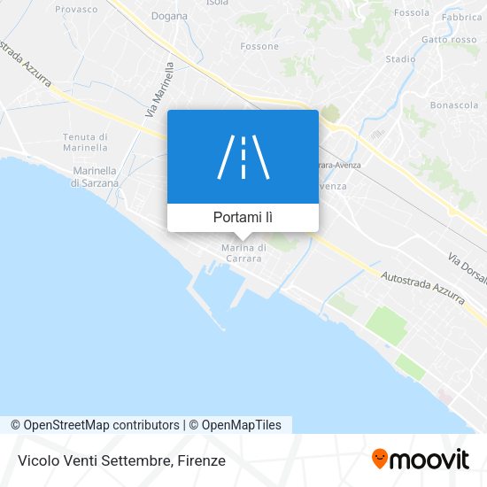 Mappa Vicolo Venti Settembre