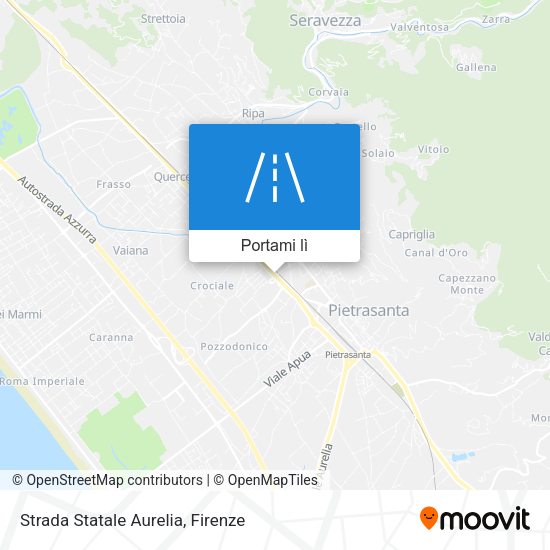 Mappa Strada Statale Aurelia