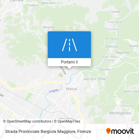 Mappa Strada Provinciale Bergiola Maggiore