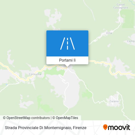 Mappa Strada Provinciale Di Montemignaio