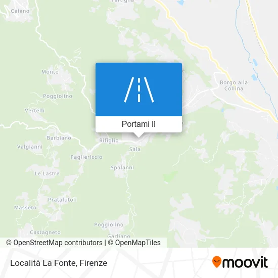 Mappa Località La Fonte