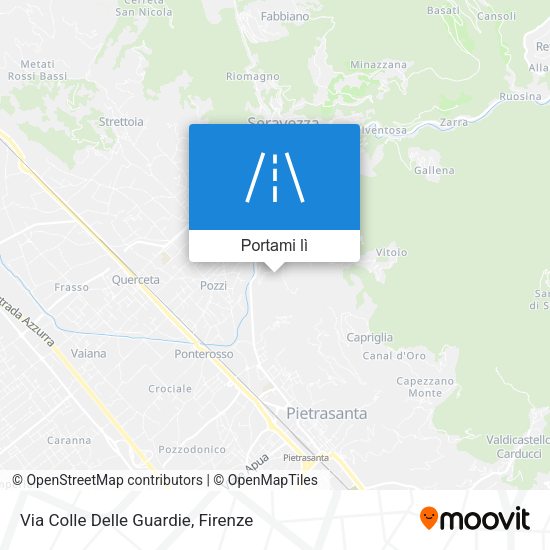 Mappa Via Colle Delle Guardie