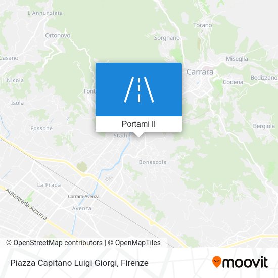 Mappa Piazza Capitano Luigi Giorgi