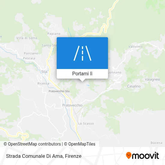 Mappa Strada Comunale Di Ama