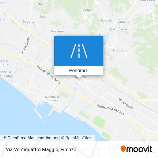 Mappa Via Ventiquattro Maggio