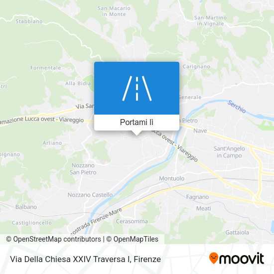 Mappa Via Della Chiesa XXIV Traversa I